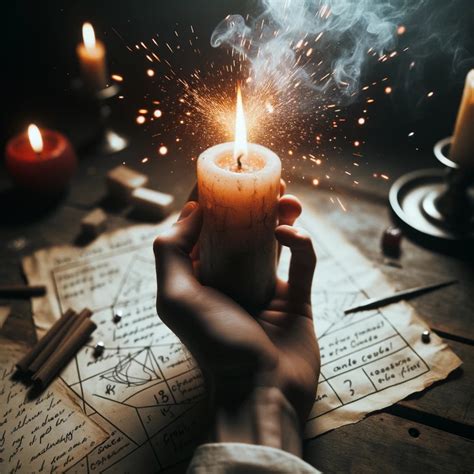 Spell performed by a witch on halloween night
